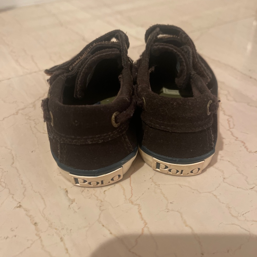 Polo by Ralph Lauren Brown Suede Loafers Baby Boy Size 6 - Picture 3 of 6
